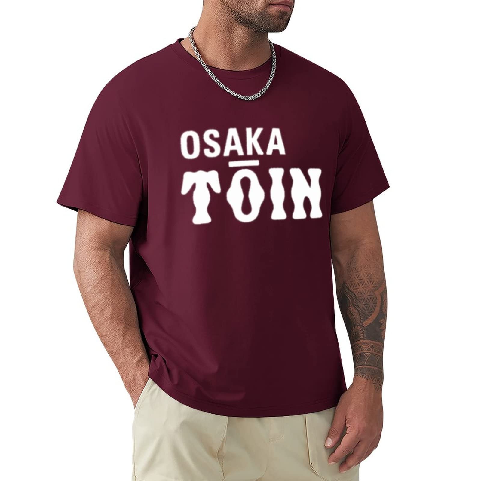 Amazon.co.jp: Osaka Toin High School Baseball Men's T-shirt Shirt